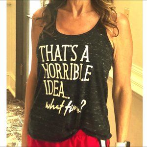 Bella Canvas Black Marble Racerback tank